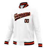 Custom White & White Solid Color Varsity Jacket JA01240607WX604