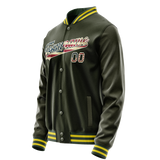 Custom Olive Cream Vintage Usa Flag Varsity Letterman Jacket JA02240617LH323