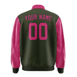 Custom Olive Pink Jacket