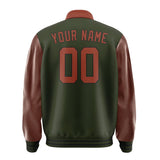 Custom Olive Coral Red Jacket