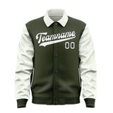 Custom Olive White Jacket