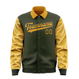 Custom Olive Yellow Jacket