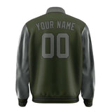 Custom Olive Dark Grey Jacket