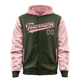 Custom Olive Light Pink Jacket