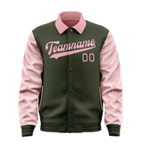 Custom Olive Light Pink Jacket