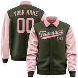 Custom Olive Light Pink Jacket