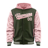 Custom Olive Light Pink Jacket
