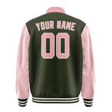 Custom Olive Light Pink Jacket