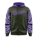 Custom Olive Light Purple Jacket
