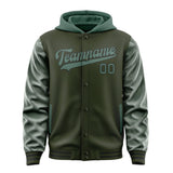 Custom Olive Blue Green Jacket