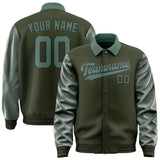 Custom Olive Blue Green Jacket