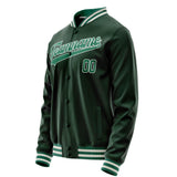 Custom Green Kelly-Green Solid Color Varsity Letterman Jacket JA02240617JG181