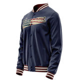 Custom Navy Cream Vintage Usa Flag Varsity Letterman Jacket JA02240617KZ278