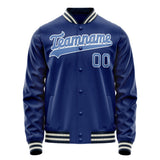 Custom Royal Light-Blue Solid Color Varsity Letterman Jacket JA02240617XF552