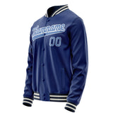 Custom Royal Light-Blue Solid Color Varsity Letterman Jacket JA02240617XF552