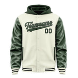 Custom Cream Dark Green Jacket