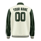 Custom Cream Dark Green Jacket