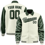 Custom Cream Dark Green Jacket
