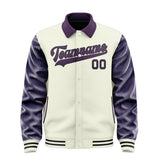 Custom Cream Purple Jacket