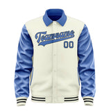 Custom Cream Sky Blue Jacket