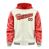 Custom Cream Orange Red Jacket
