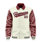 Custom Cream Crimson Red Jacket