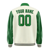 Custom Cream Emerald Green Jacket
