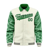 Custom Cream Emerald Green Jacket