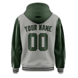 Custom Gray Dark Green Jacket