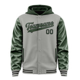 Custom Gray Dark Green Jacket