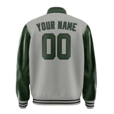 Custom Gray Dark Green Jacket