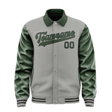 Custom Gray Dark Green Jacket