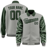 Custom Gray Dark Green Jacket