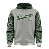 Custom Gray Dark Green Jacket