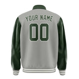 Custom Gray Dark Green Jacket
