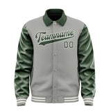 Custom Gray Dark Green Jacket