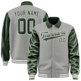 Custom Gray Dark Green Jacket