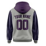 Custom Gray Purple Jacket