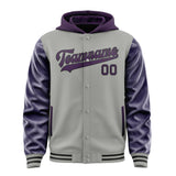 Custom Gray Purple Jacket