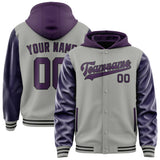 Custom Gray Purple Jacket