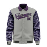 Custom Gray Purple Jacket