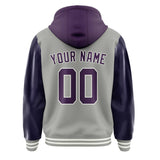Custom Gray Purple Jacket