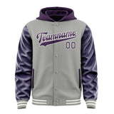 Custom Gray Purple Jacket