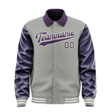 Custom Gray Purple Jacket