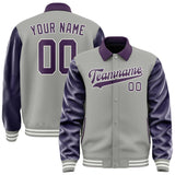 Custom Gray Purple Jacket