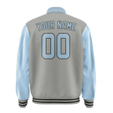 Custom Gray Light Blue Jacket