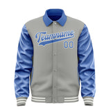 Custom Gray Sky Blue Jacket