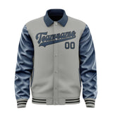 Custom Gray Blue Jacket