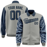 Custom Gray Blue Jacket