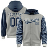 Custom Gray Blue Jacket